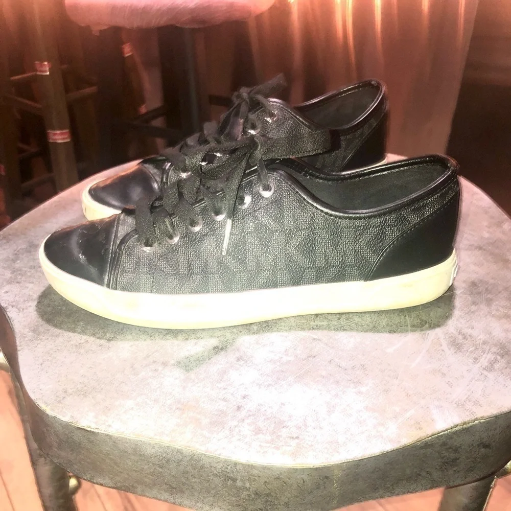 Michael Kors Signature Black Sneakers 7.5